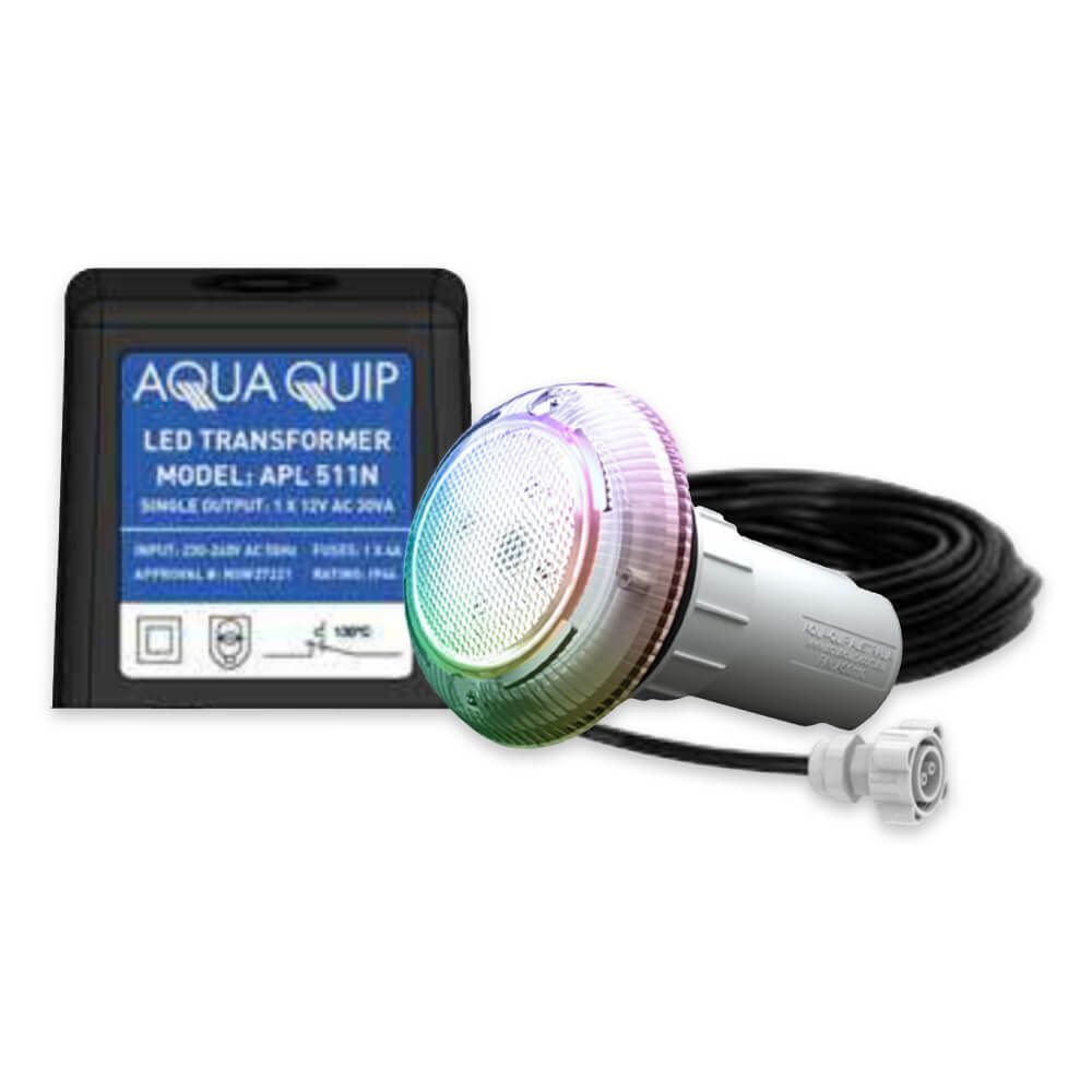 Aquaquip EvoFG LED - Fixed White, Blue or Multi-Colour fibreglass Flush Mounted Retro-Fit underwater Pool Light Aquaquip EvoFG LED - Fixed White, Blue or Multi-Colour fibreglass Flush Mounted Retro-Fit underwater Pool Light